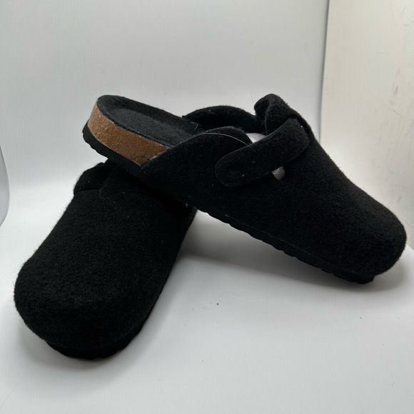 CUSHIONAIRE Women's Cork Footbed Clog 9 BLaCK - Picture 6 of 7